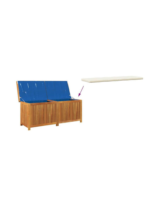 Outdoor Cushion Box 150x50x60.5 cm Solid Fir Wood Brown 150 x 50 x 60.5 cm