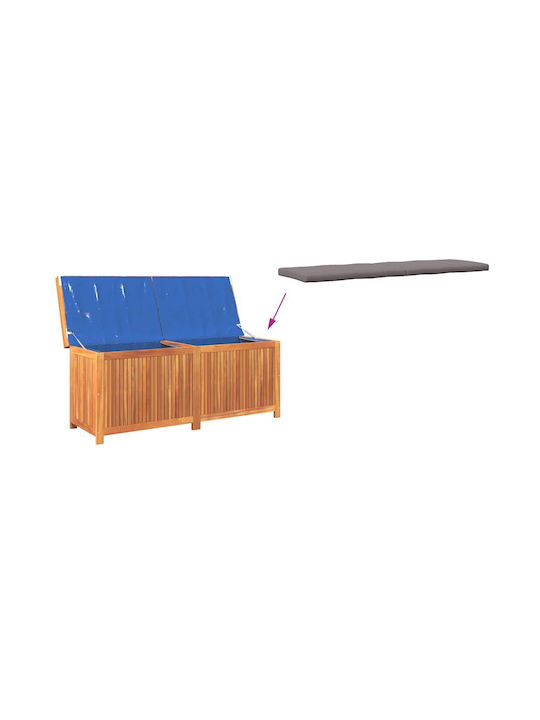 Outdoor Cushion Box 150x50x60.5 cm Solid Fir Wood Brown 150 x 50 x 60.5 cm