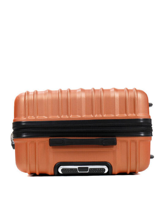 WORLDLINE Kabinenreisekoffer Hartschalen Orange mit 4 Räder Höhe 55cm