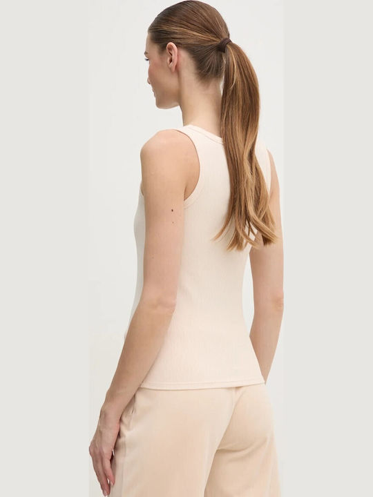 Women's Blouse Sleeveless Beige