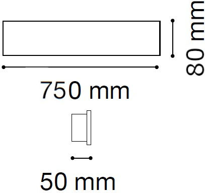 Ideal Lux Lamp Wall 53x5x9cm