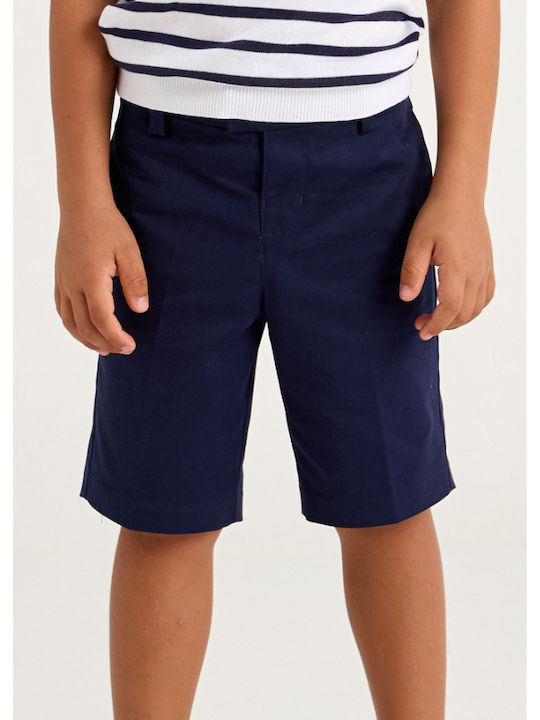 Șort/Salopetă Copii din Material Textil Navy Blue