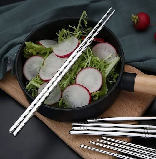 5 Ζευγάρια Ανοξείδωτα Chopsticks Spices Bazaar