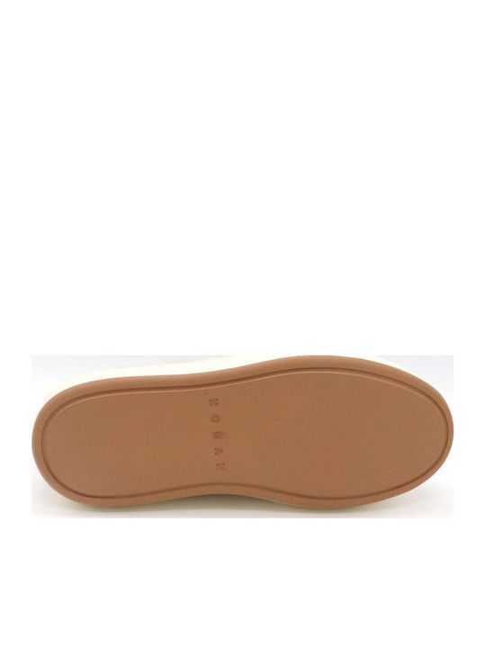 Allacciato Damen Sneakers Ecru-beige