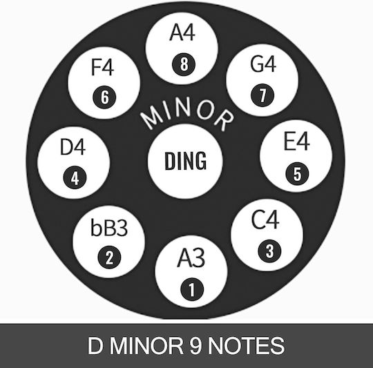 Vevor Handpan 9 Notes in D Minor Scale