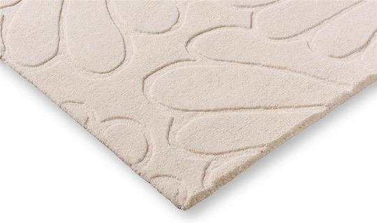 Laura Ashley Coleby Petals Lucrat manual Covor Rectangular Ecru