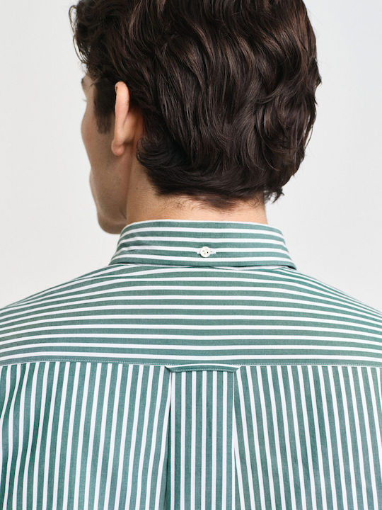 Gant Long-sleeved Shirt Striped Deep Green