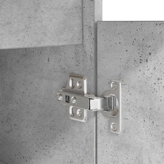 vidaXL Holz-Schreibtisch Beton Grau 86x49x76cm
