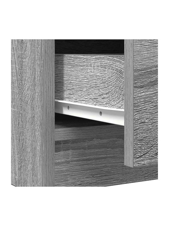 Συρταριέρα Γραφείου Ξύλινη Γκρι Sonoma 71x35x65cm