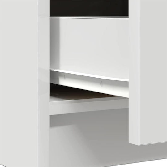 Чекмеджета за Бюро Дървени Бели 71x35x65см