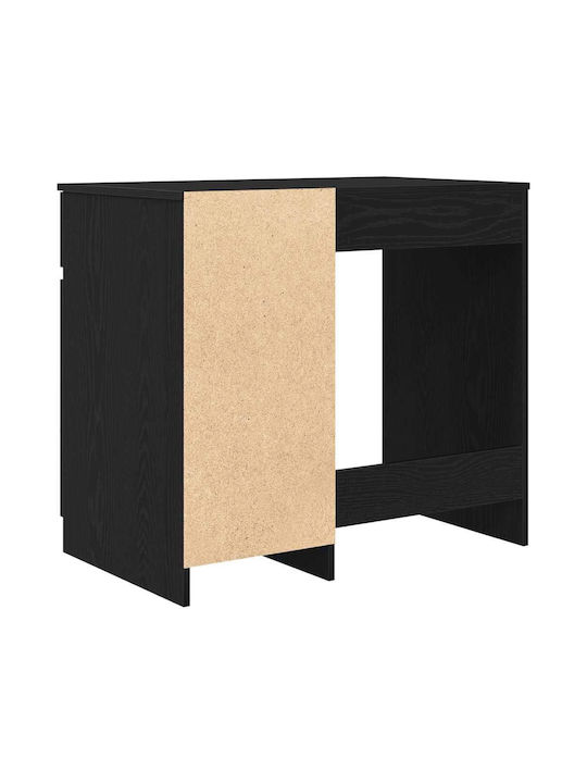 Γραφείο Ξύλινο Μαύρο Δρυς 86x49x76εκ.