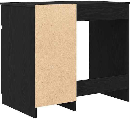 Birou De Lemn Negru Stejar 86x49x76cm