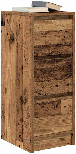 Büroaufbewahrungsschublade aus Holz Braune 29,5x34x76cm