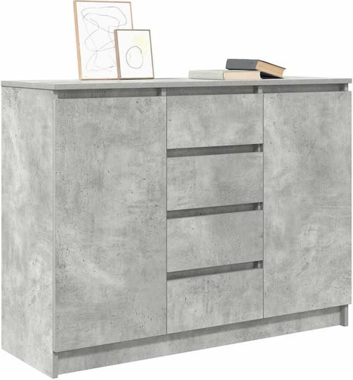 vidaXL Office Storage Drawers & Cabinets Wooden Grey 100.5x35x76cm