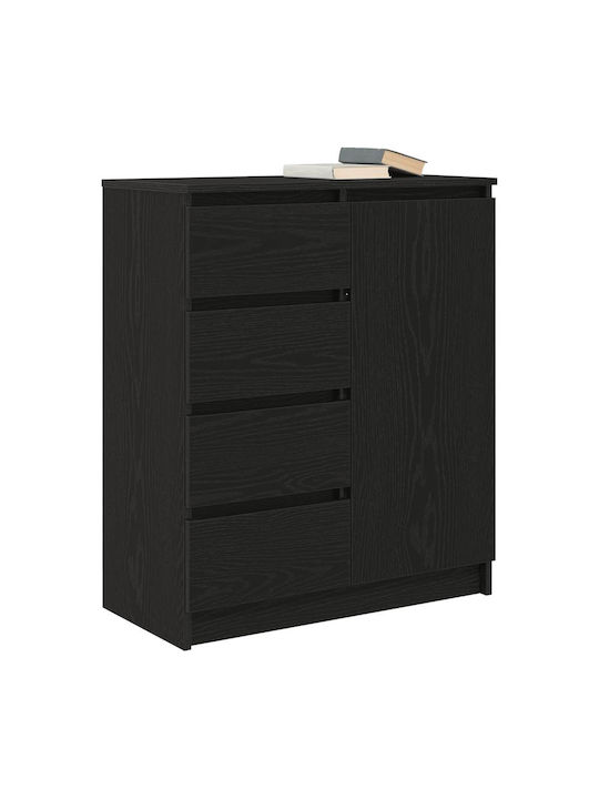 Чекмеджета Офис Дървена Black Oak 71x35x84см