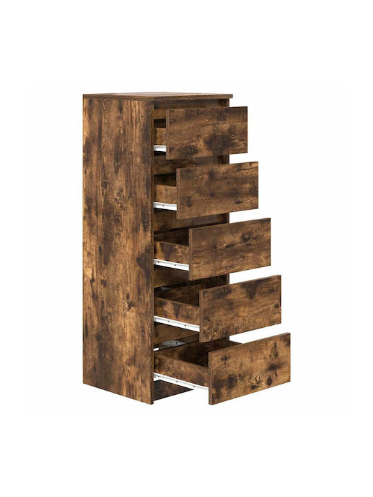 Чекмеджета Офис Дървена Кафяв 37.5x35x99см