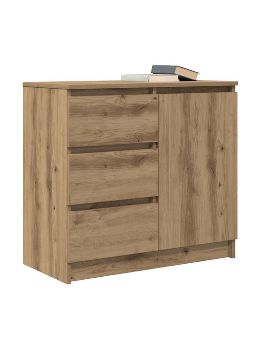 Чекмеджета Офис Дървена Кафяв 71x35x65см
