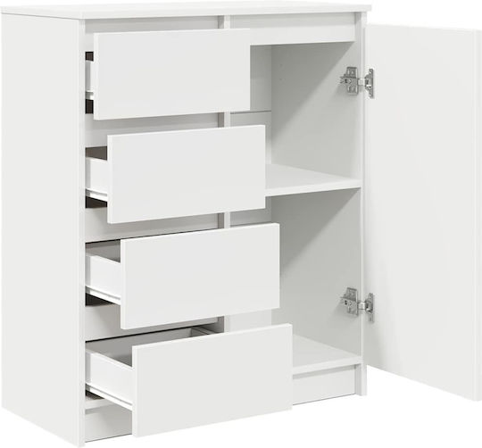 Συρταριέρα Γραφείου Ξύλινη Λευκό 71x35x84cm