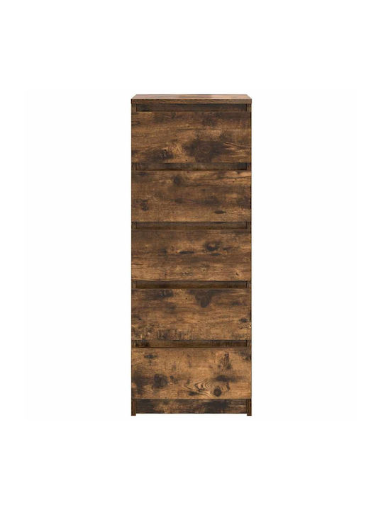Чекмеджета Офис Дървена Кафяв 37.5x35x99см