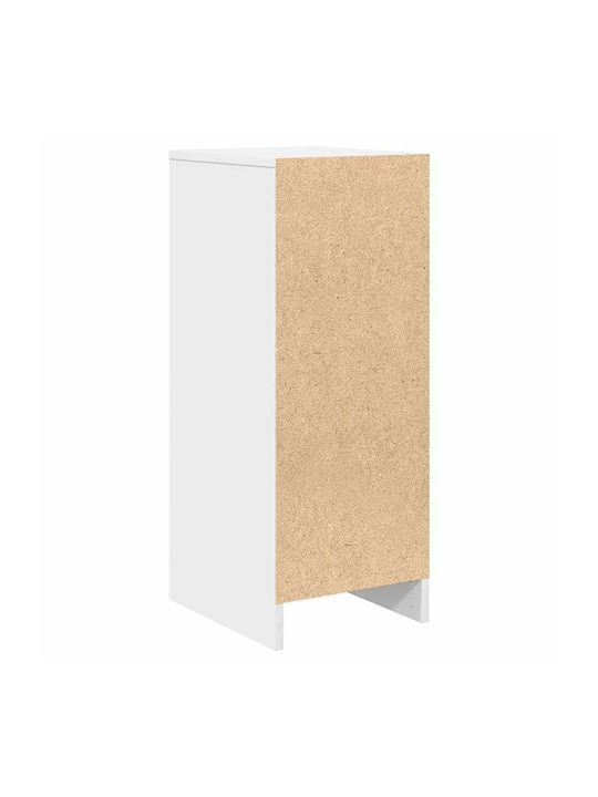 Office Storage Chipboard Cabinet White L29.5xW34xH76cm