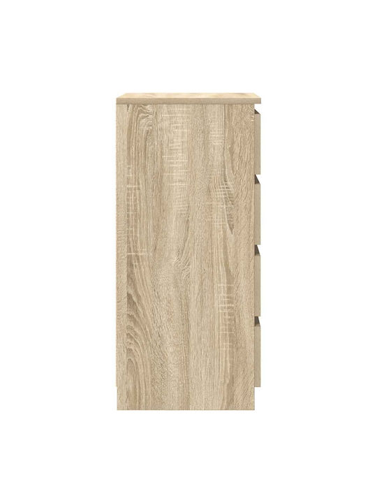 Office Storage Chipboard Drawer Coffee L37.5xW35xH99cm