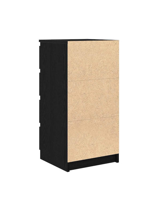Office Storage Chipboard Drawer Black Oak L37.5xW35xH99cm
