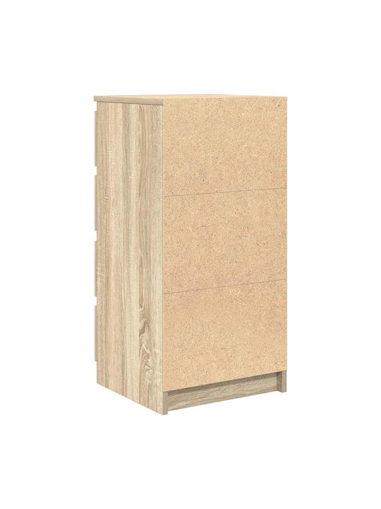 Office Storage Chipboard Drawer Coffee L37.5xW35xH99cm