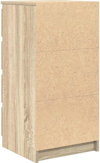 Чекмеджета За Бюро Дървени Кафяви 37.5x35x99см