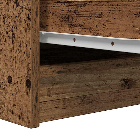 Büroaufbewahrungsschublade aus Holz Braune 29,5x34x76cm