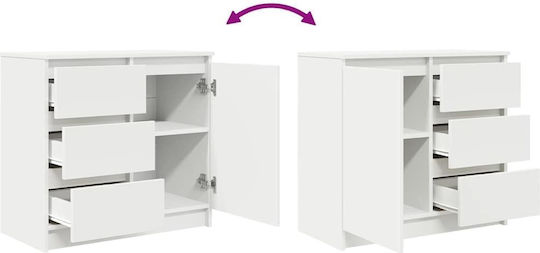 Чекмеджета за Бюро Дървени Бели 71x35x65см