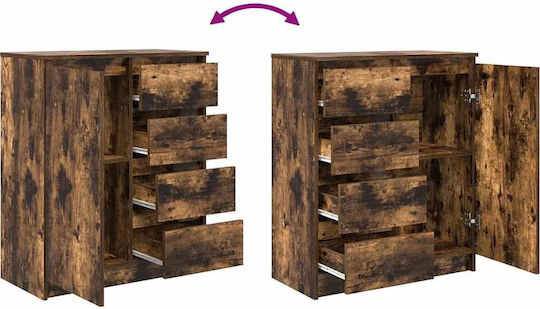 Büroaufbewahrungsschublade aus Holz Braune 71x35x84cm