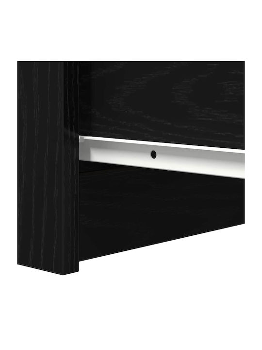 Office Storage Chipboard Drawer Black Oak L37.5xW35xH99cm