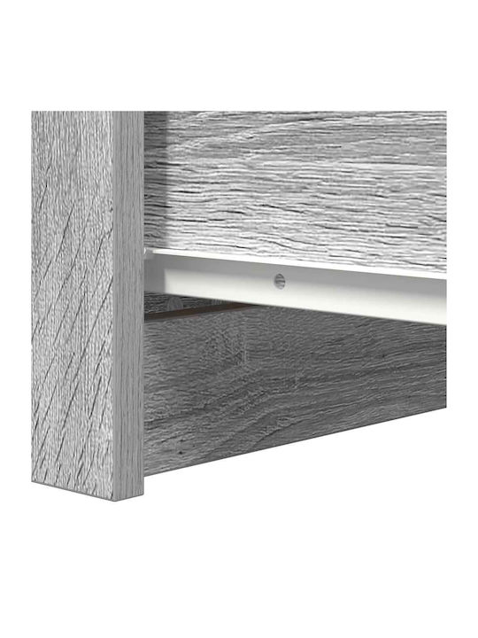 Συρταριέρα Γραφείου Ξύλινη Γκρι Sonoma 37.5x35x99cm