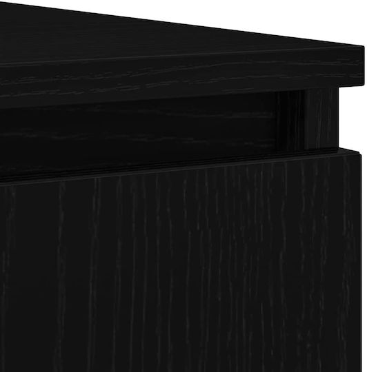 Sertar De Birou Din Lemn Nuanță De Stejar Negru 100.5x35x76cm
