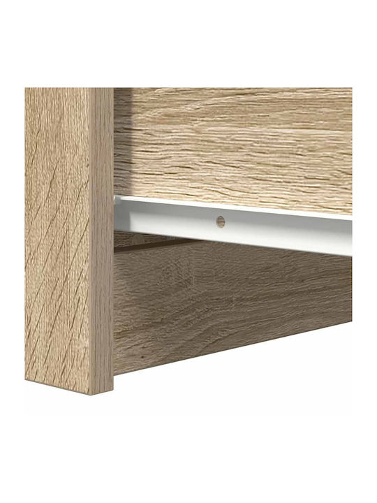 Office Storage Chipboard Drawer Coffee L37.5xW35xH99cm