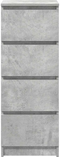Чекмеджета за Бюро Дървени Сиви 37.5x35x99см