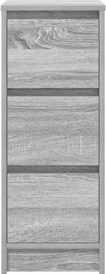 Чекмеджета За Бюро Дървени Сиви Сонома 29.5x34x76см