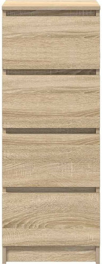 Büroaufbewahrungsschublade Holzbraun 37,5x35x99cm