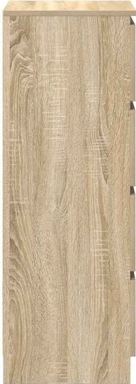 Büroaufbewahrungsschublade Holzbraun 37,5x35x99cm