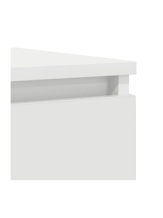 Συρταριέρα Γραφείου Ξύλινη Λευκό 37.5x35x99cm