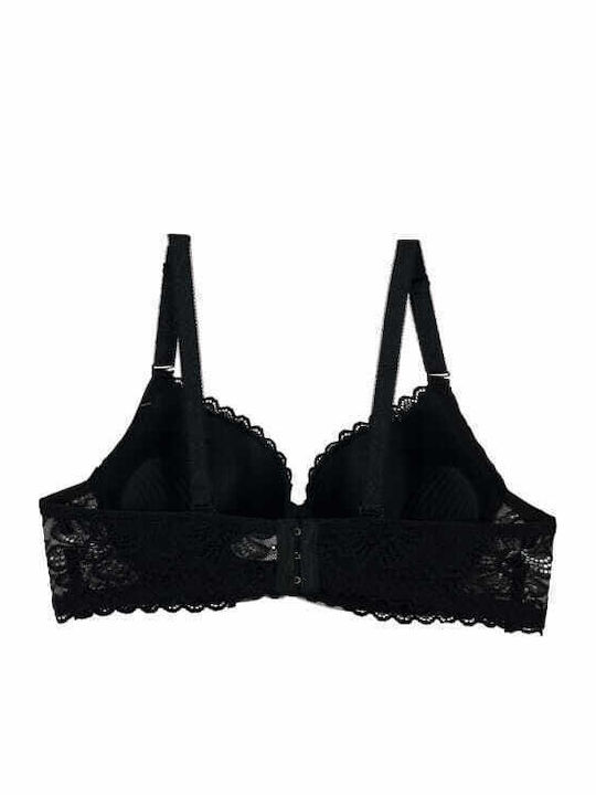 Bra with Light Padding Underwire Black