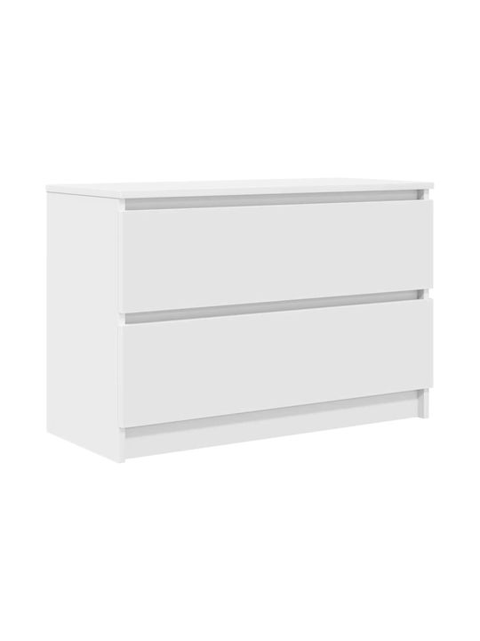 TV Stand Wooden White L80xW35xH54cm