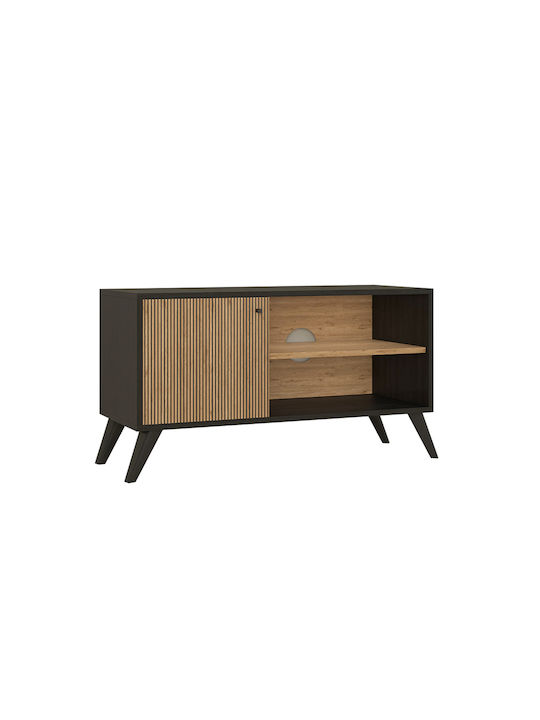 TV Stand Kruden Black-Natural 100x40x51cm