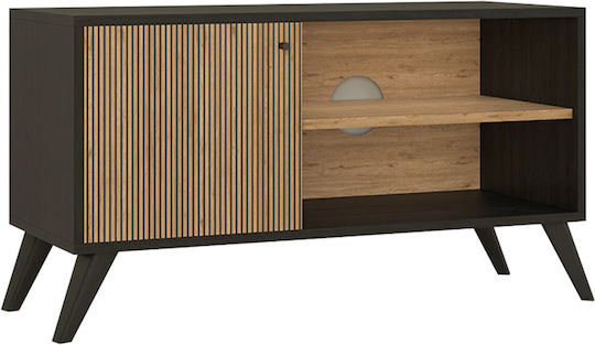 TV Stand Kruden Black-Natural 100x40x51cm