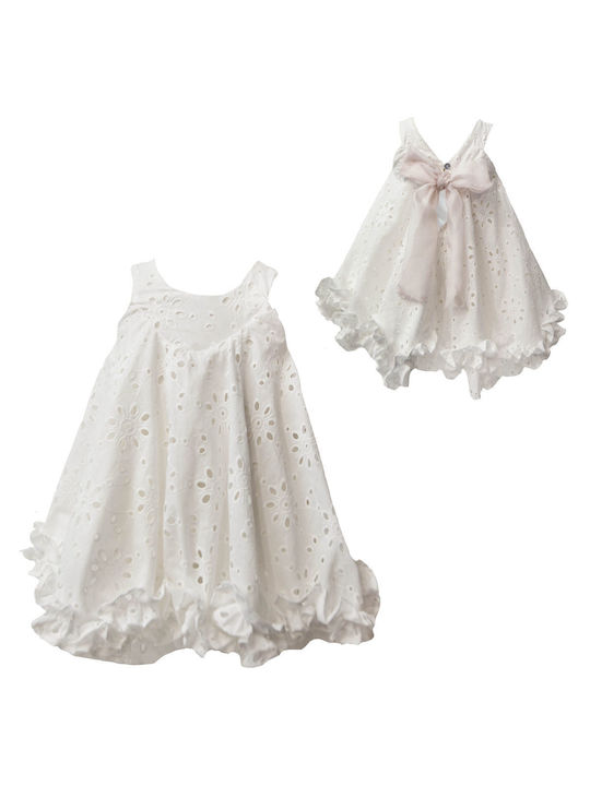 Two In A Castle Children's Dress White