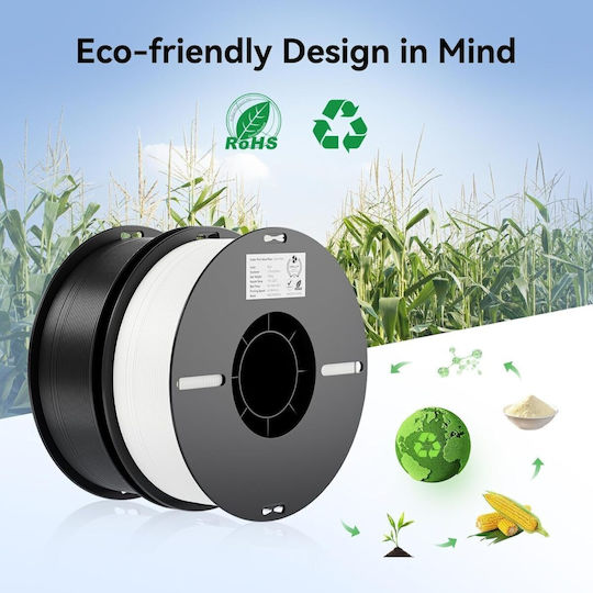 Creality3D PLA 3D Printer Filament 1.75mm Μαύρο 4kg