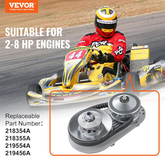 Vevor 2000 Rpm Συμπλέκτης Μετάδοσης Κίνησης Ανθεκτικός Συμπλέκτης Κινητήρα 2-8 Hp Ελαστικό Ιμάντα
