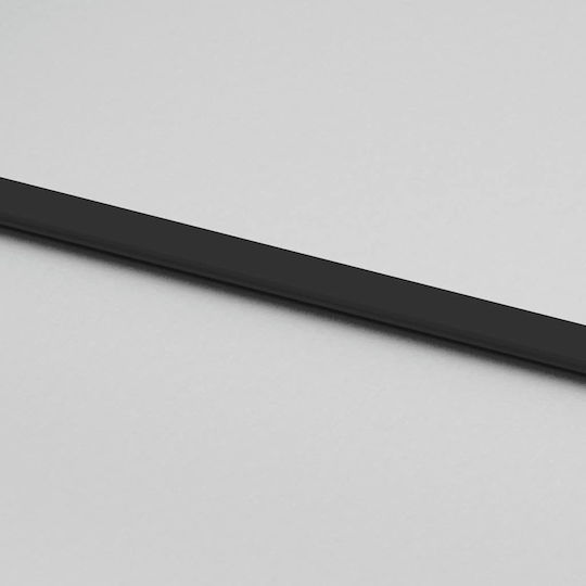 Vidaxl Schiebetür-Beschlagset Schwarz 76x205 cm Sicherheitsglas Schwarz