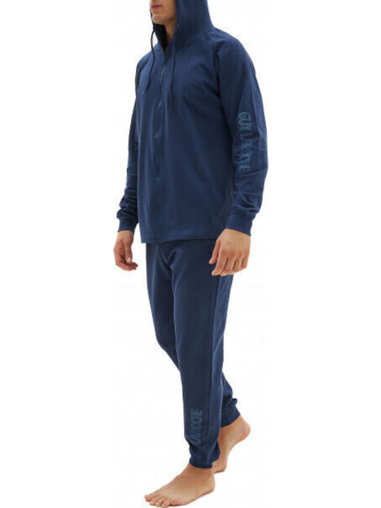 Guy Laroche Χειμερινή Ανδρική Πιτζάμα Navy