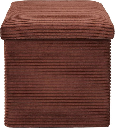 Scaune Camera de zi Cu spațiu de depozitare Tapițat cu Țesătură Terra 38x38x38buc